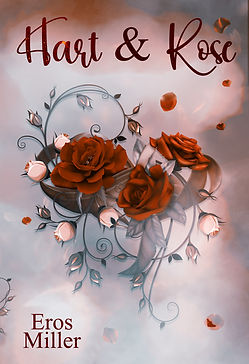 Dark Romance premade cover with roses and leaves.