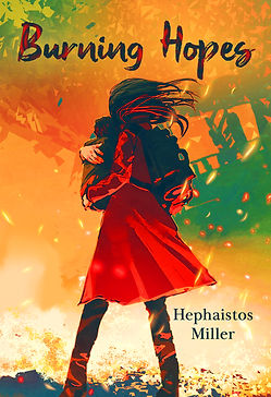 thriller or dystopian premade cover with a woman holding a baby. comic style. handdrown.