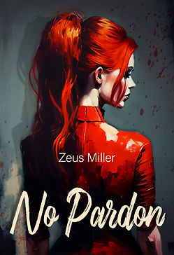 thriller premade cover with a redhaired woman.