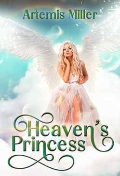 Premade cover with a female angel in a sheer dress.