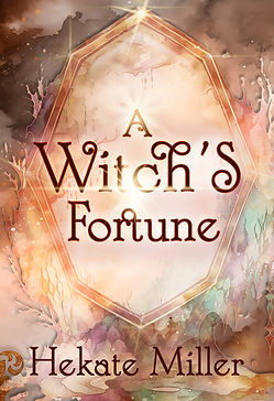 Fantasy premade book cover with witchy ornaments.