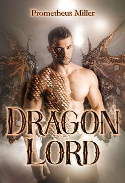 Fantasy premade cover with a hot guy in the center. dragon cover.