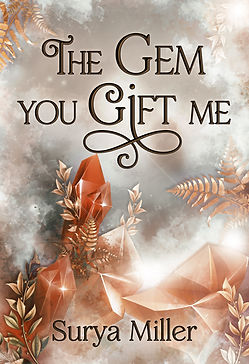 Fantasy premade cover with gems and leaves.